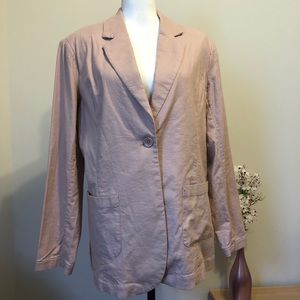 Diane Gilman DG2 Linen blend blazer size Large